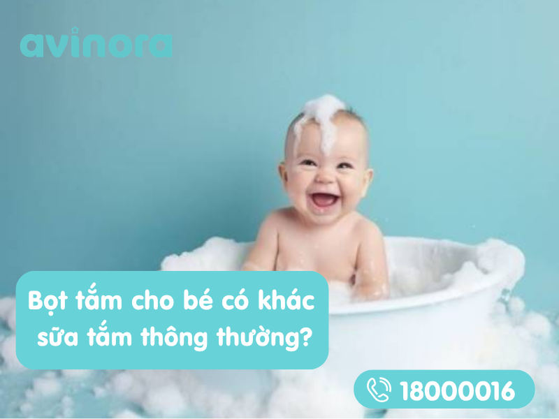 Bọt tắm bé khác gì sữa tắm thông thường